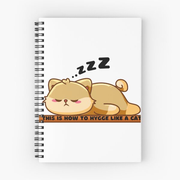 Item preview, How to Hygge like a Cat Funny Sleeping Cat designed and sold by CreationExpress.