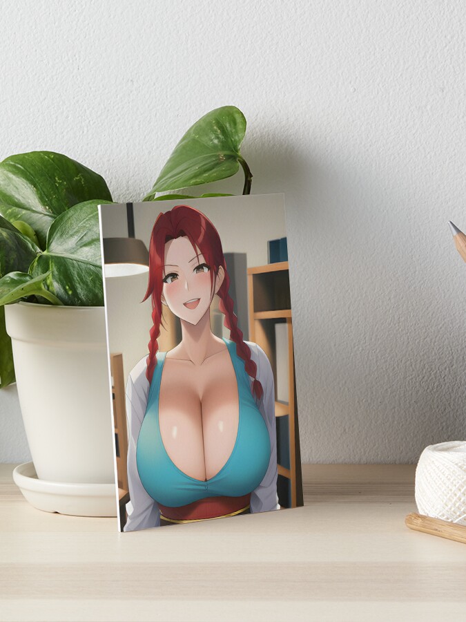 stunning redhead big boobs anime print hd 40 x - Buy Art for