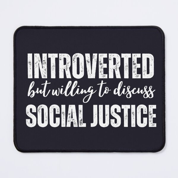 Item preview, Introverted But Willing To Discuss Social Justice Retro designed and sold by SunfullyYours.