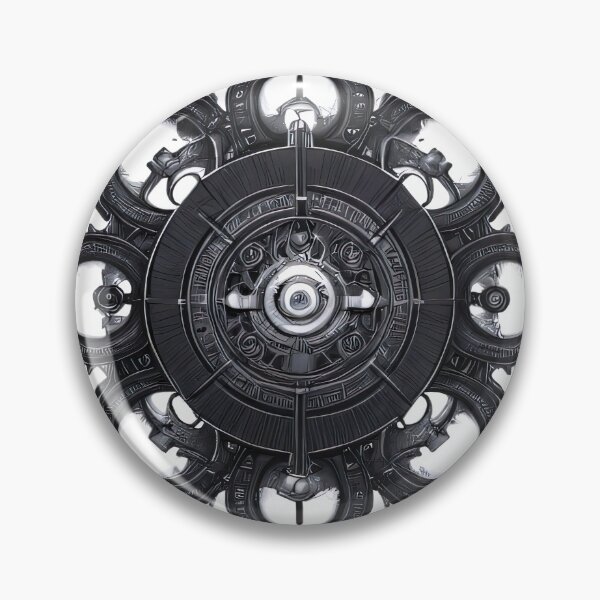 Item preview, Black and White Single Steampunk Flower designed and sold by RaveToTheGrave.