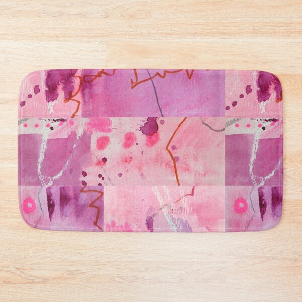 Item preview, Wild and Wonderful Pink Abstract Geometric Watercolor Painting designed and sold by NancyMerkle.