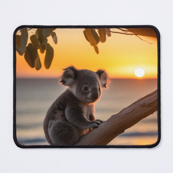 Item preview, Fuzzy Tranquility: Baby Koala at Sunset designed and sold by Pixelatedx.