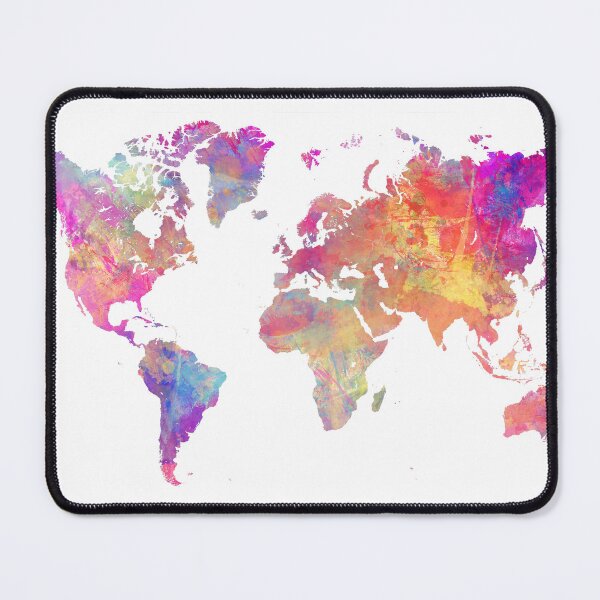 Item preview, World Map Violet #worldmap #map designed and sold by JBJart.