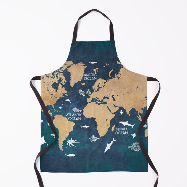 Item preview, Oceans Life World Map blue #map #worldmap designed and sold by JBJart.