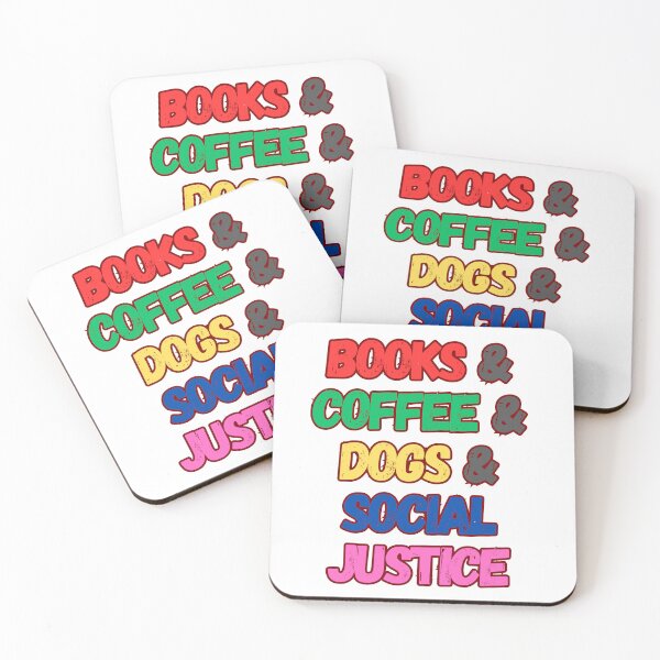 Item preview, Books and Coffee and Dogs and Social Justice designed and sold by store-sadki.