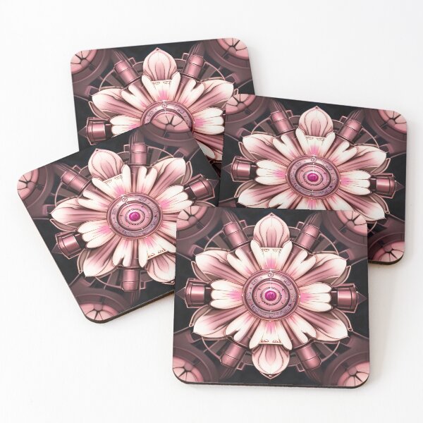 Item preview, Single Pink Mechanical Flower designed and sold by RaveToTheGrave.