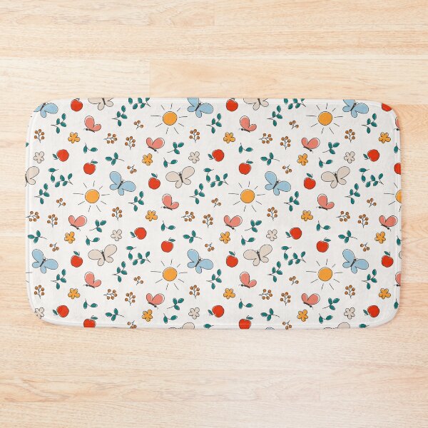 Item preview, doodle pattern with nature elements designed and sold by Olyanazh.