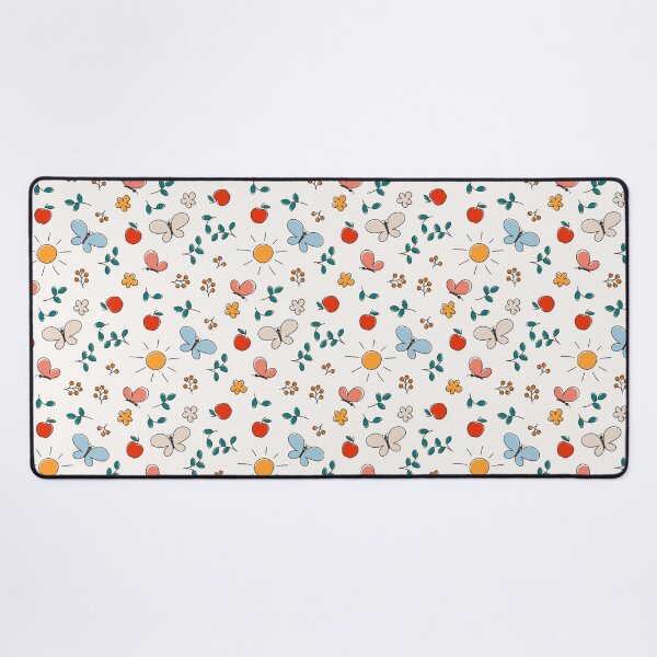 Item preview, doodle pattern with nature elements designed and sold by Olyanazh.