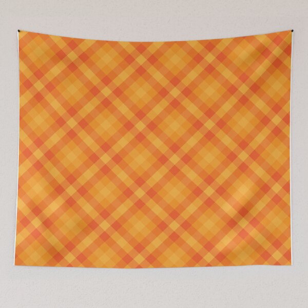 Item preview, Gingham Checker Orange designed and sold by kpop lovers.