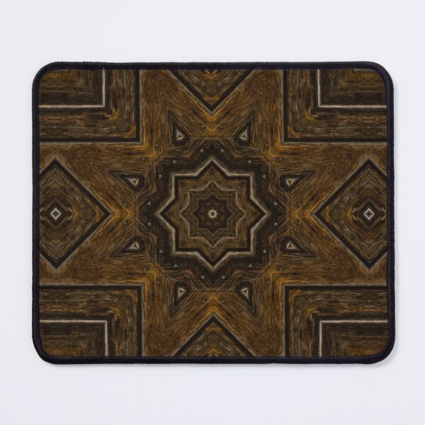Item preview, Wood texture angled Kaleidoscope Pattern 15 designed and sold by Swabcraft.