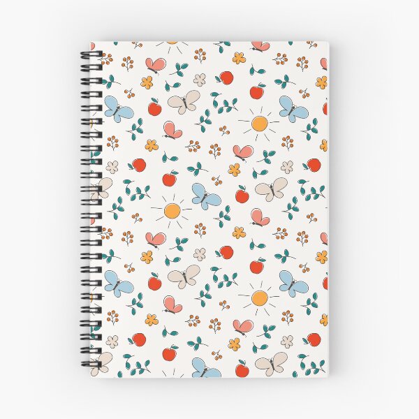 Item preview, doodle pattern with nature elements designed and sold by Olyanazh.