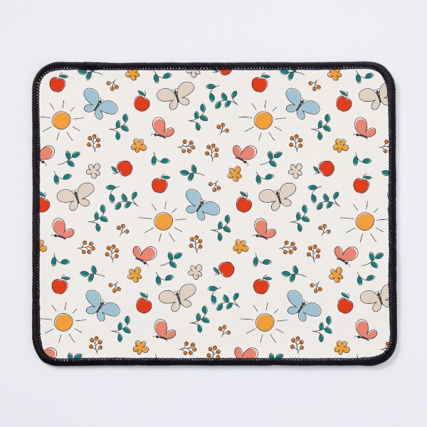 Item preview, doodle pattern with nature elements designed and sold by Olyanazh.