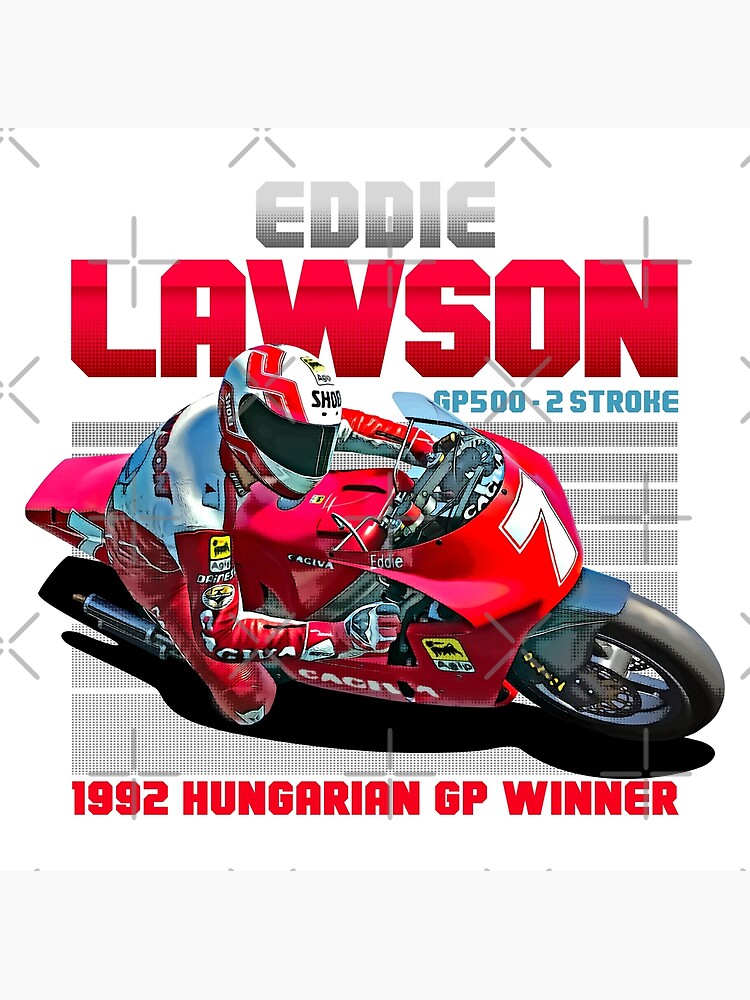 Disover Eddie Lawson Motogp Legend 90s retro style Premium Matte Vertical Poster
