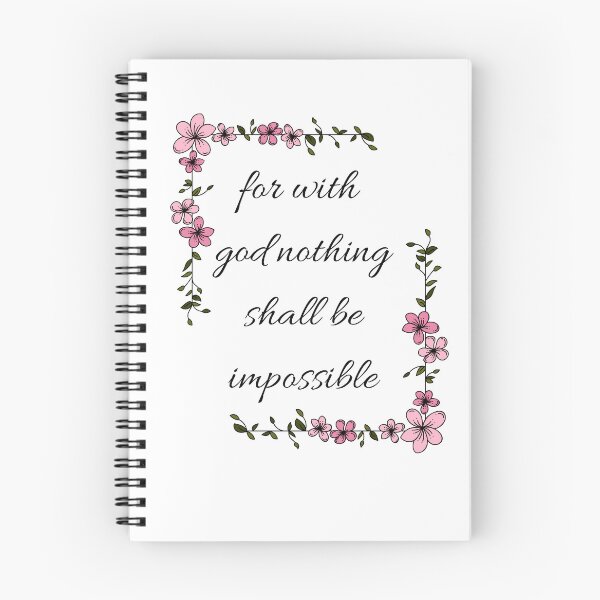 Item preview, for with god nothing shall be impossible designed and sold by DanyDreamStore.