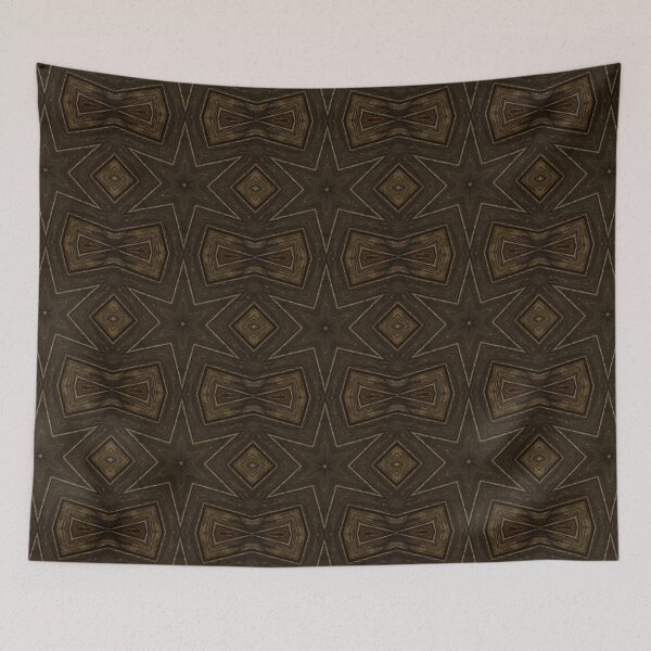 Item preview, Wood texture angled Kaleidoscope Pattern 22 designed and sold by Swabcraft.