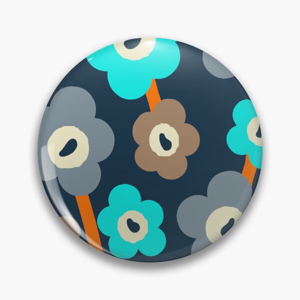 Item preview, Iconic Scandinavian Flowers in Gradient Blue designed and sold by Deutschic.