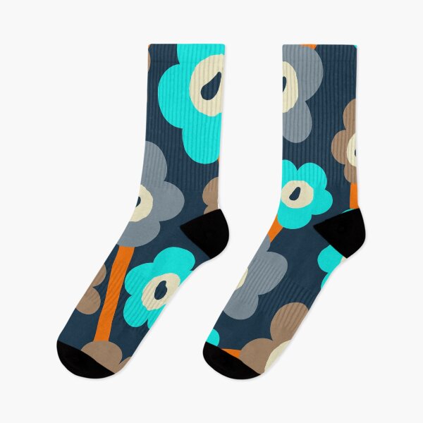 Item preview, Iconic Scandinavian Flowers in Gradient Blue designed and sold by Deutschic.