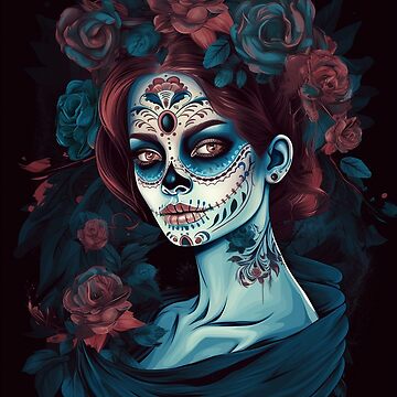 Dia de Los Muertos Poster for Sale by retro-typo