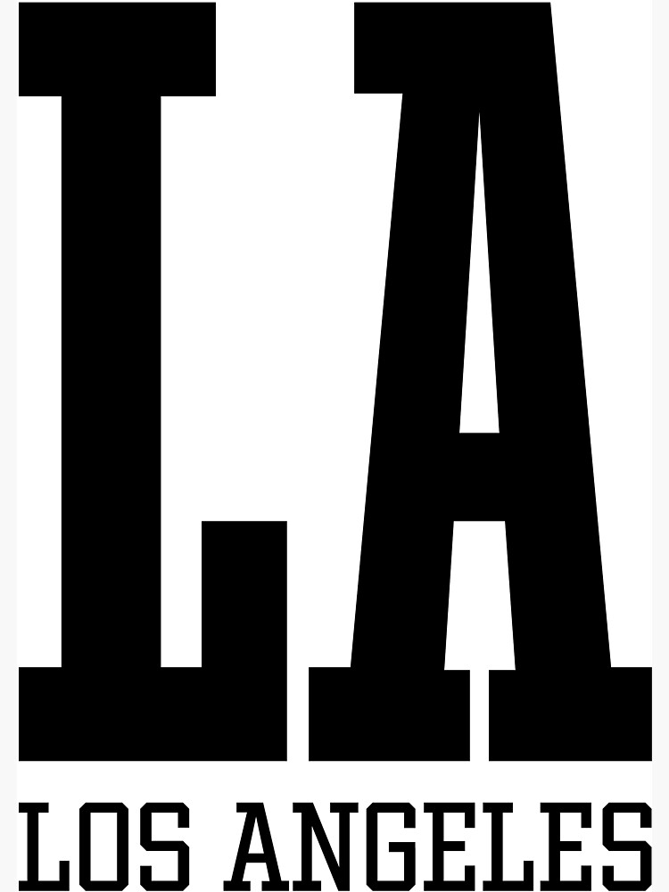 LA Los Angeles Athletic Letters | Poster