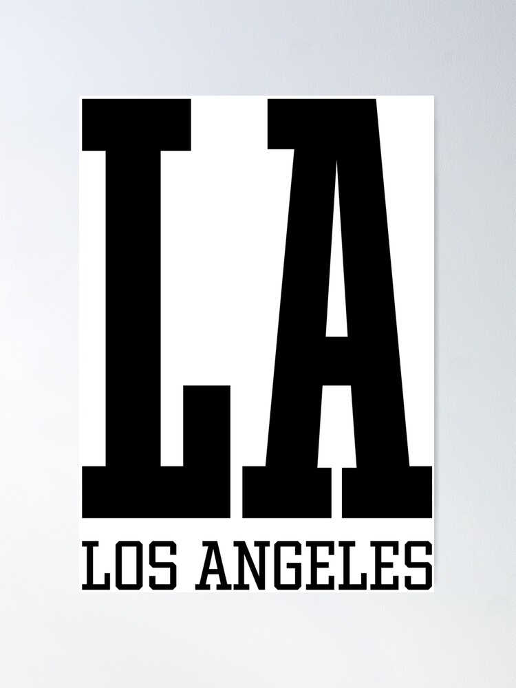 Cool LA Letters - LA Symbol - Los Angeles Apparel - Los Angeles Print - Los  Angeles Gift - LA - California | Hardcover Journal