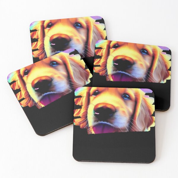 Item preview, Golden Splendor - A Watercolor Masterpiece of Your Favorite Retriever Companion - brushstroke frame designed and sold by Mechanical-Artt.