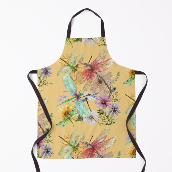 Item preview, Dragonflies & Flowers Watercolor Colorful Nature Design designed and sold by EarthArtDesigns.
