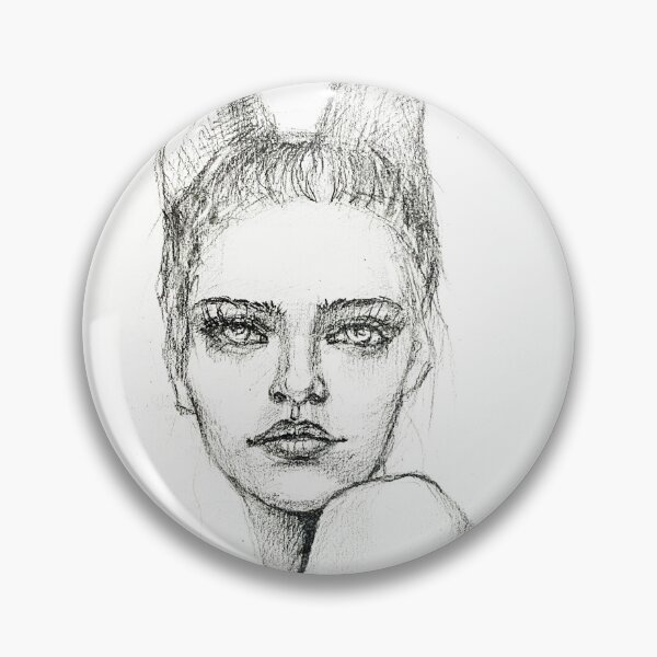 Item preview, Unusual graphic portrait of a special girl. designed and sold by Elena Reutova.
