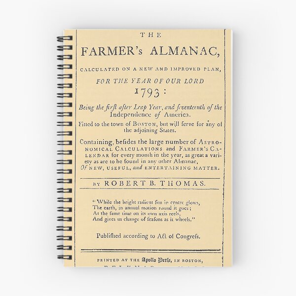 Item preview, Old Farmers' Almanac 1793 designed and sold by bwalkama.