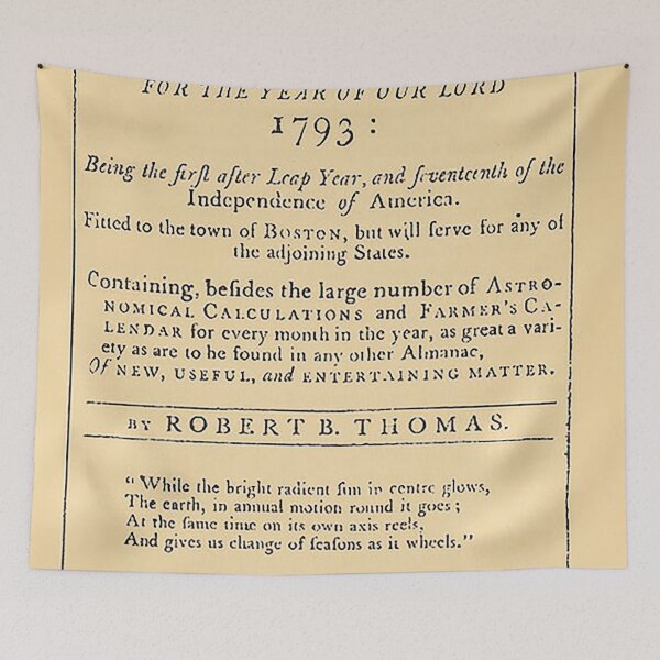 Item preview, Old Farmers' Almanac 1793 designed and sold by bwalkama.