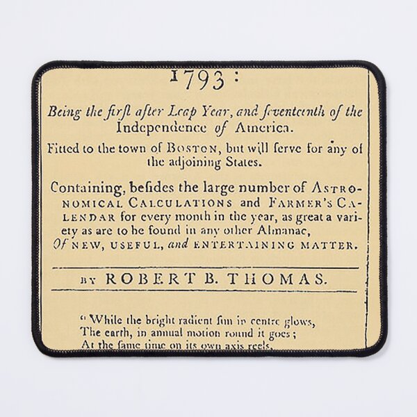 Item preview, Old Farmers' Almanac 1793 designed and sold by bwalkama.