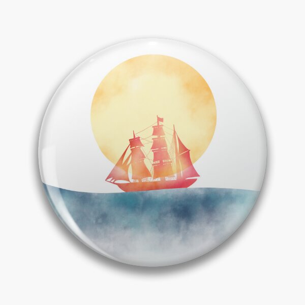 Item preview, Sailing Ship Watercolor designed and sold by Meganemer4.