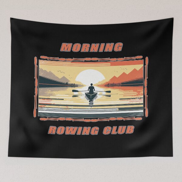 Item preview, Morning Rowing Club - A Rowing Design designed and sold by Mindful-Designs.