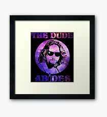 the dude big lebowsky Framed Print