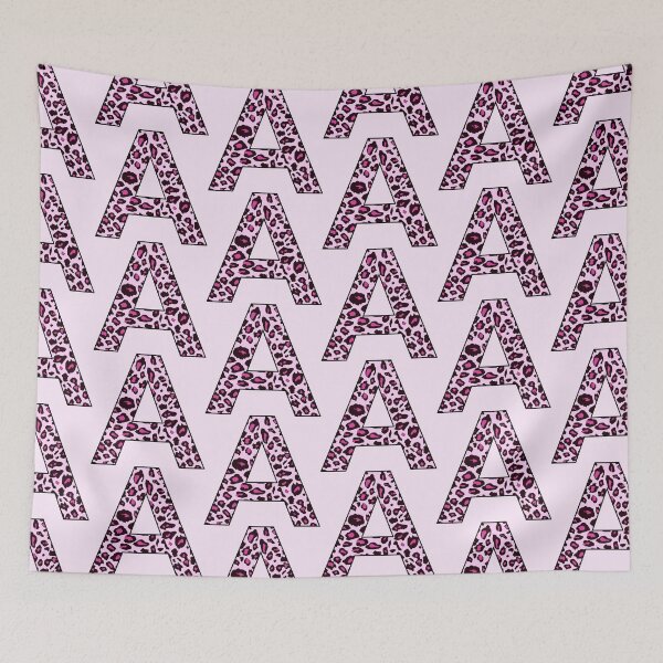 Item preview, Pink Leopard Monogram Letter A - Personal Initial for your own name designed and sold by inspirationzgal.