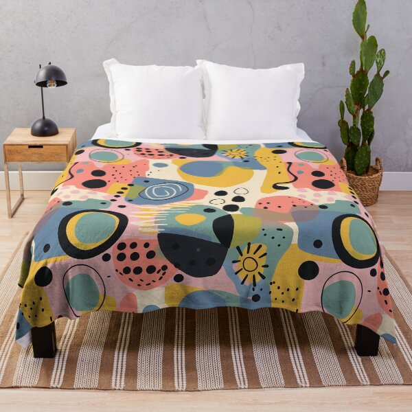 Aperçu de l'œuvre Cercles abstraits aux couleurs pastel créée et vendue par randrdesign.