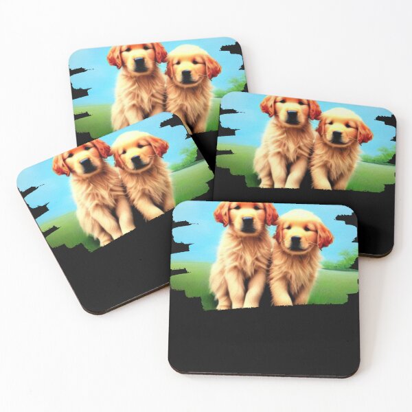 Item preview, Golden Splendor - A Watercolor Masterpiece of Your Favorite Retriever Companion - brushstroke frame designed and sold by Mechanical-Artt.