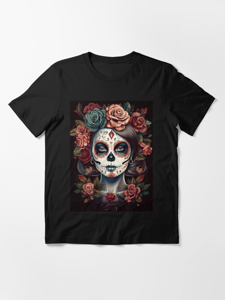 Dia de Los Muertos Essential T Shirt for Sale by retro typo Redbubble