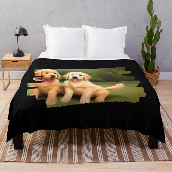 Item preview, Double the Love - A Stunning Portrait of Two Golden Retriever Companions Generated by AI - brushstroke frame designed and sold by Mechanical-Artt.