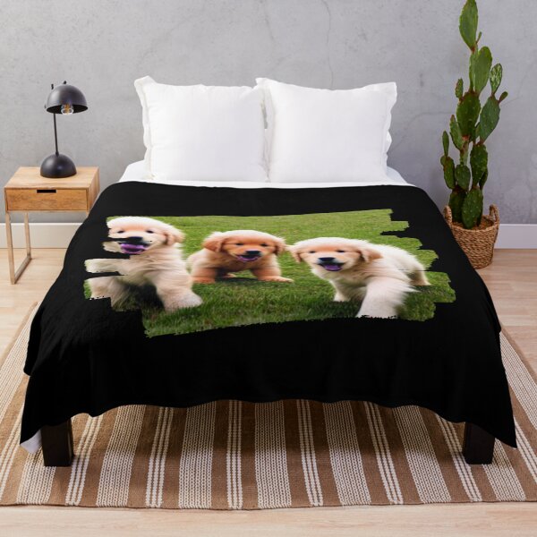 Item preview, Trice the Beauty - A Portrait of Three Elegant Golden Retriever Companions Created by AI - brushstroke frame designed and sold by Mechanical-Artt.
