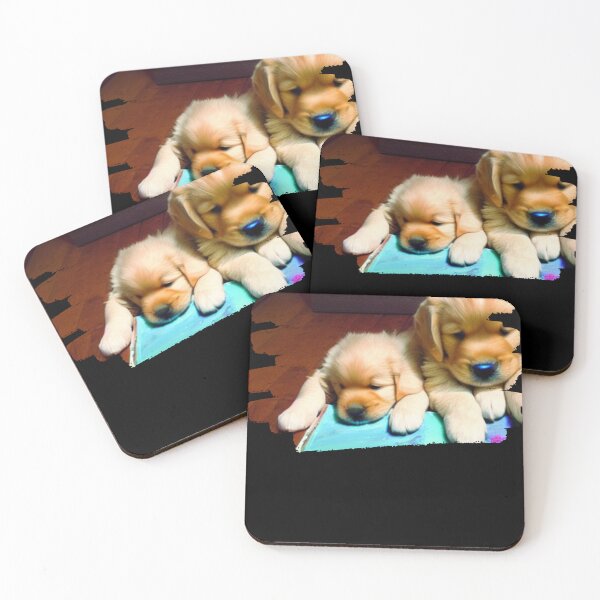 Item preview, A Golden Pair - A Beautiful Portrait of Two Retriever Friends Generated by AI - brushstroke frame designed and sold by Mechanical-Artt.
