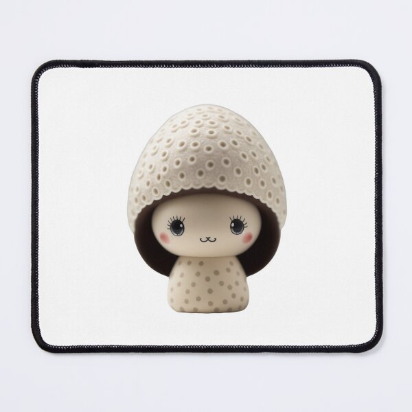 Item preview, Add Some Vintage Kawaii Charm to Your Items with our Adorable Bone China Mushroom Doll Sticker designed and sold by TVBArchive.