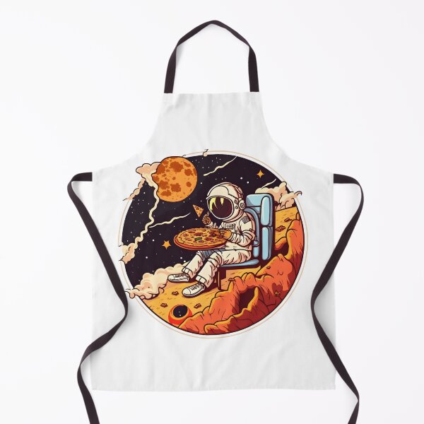 Item preview, Cute Cartoon Astronaut On The Planet Eating Pizza designed and sold by ekachar.
