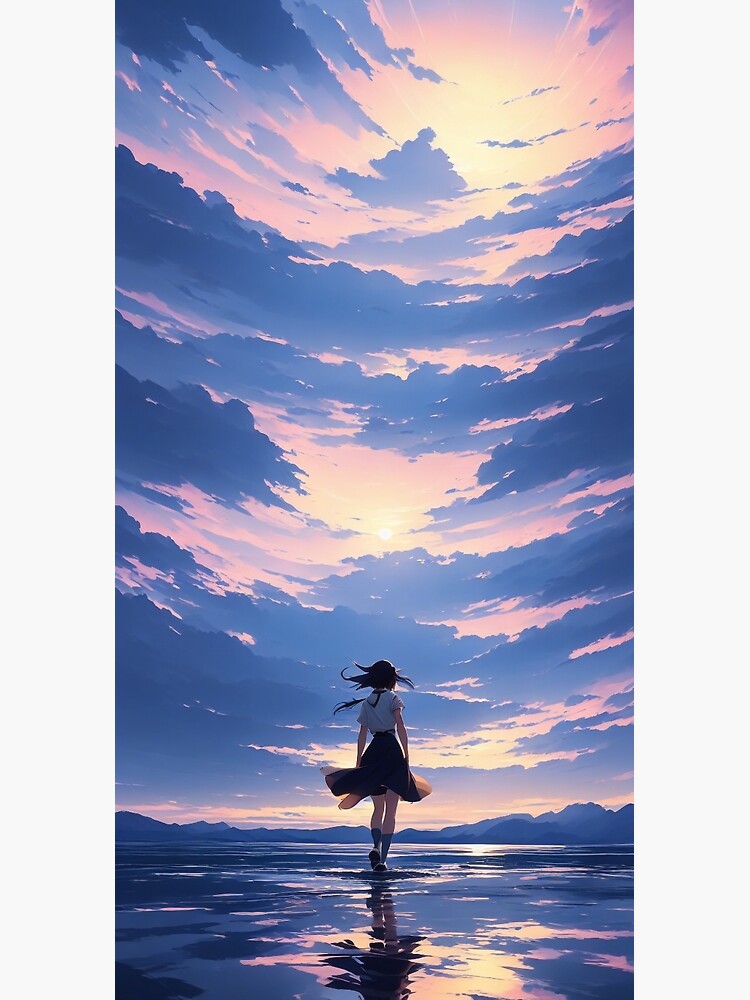 Anime Sword Art Online Kirito and Asuna Watching Sunrise Facebook Cover  Photo