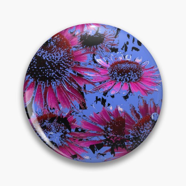 Item preview, Richly colored coneflower print designed and sold by Susan Gallup.