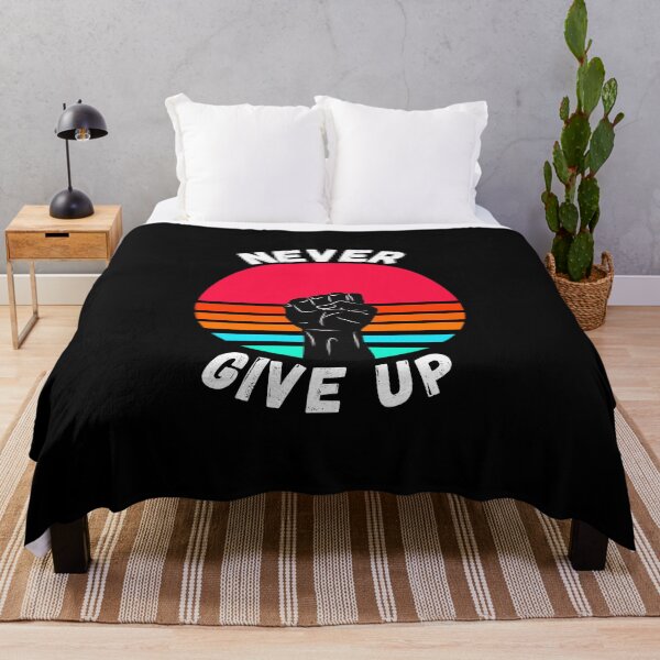 Item preview, never give up design designed and sold by yousif Mohammed ali.