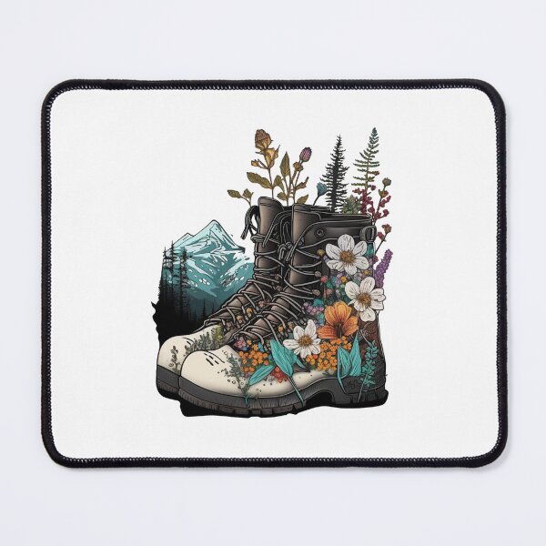 Item preview, Wildflower Hiking Boots: A Stylish Design and Perfect Gift for the Adventurous designed and sold by Odinalaadin.