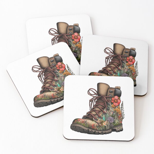 Item preview, Wildflower Hiking Boots: A Stylish Design and Perfect Gift for the Adventurous designed and sold by Odinalaadin.