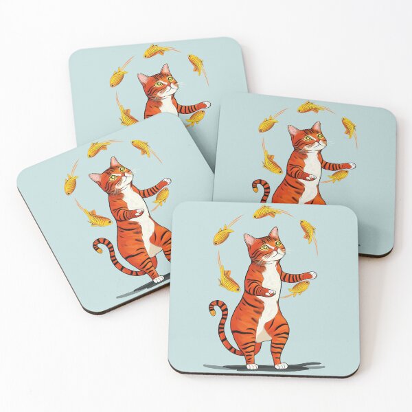 Item preview, Cat Juggling Goldfish designed and sold by ZN Design.