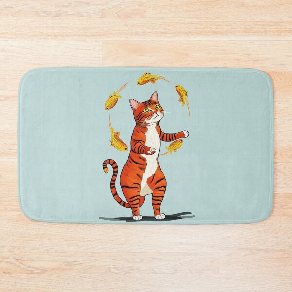 Item preview, Cat Juggling Goldfish designed and sold by ZN Design.