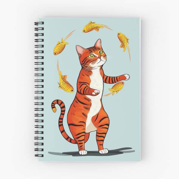 Item preview, Cat Juggling Goldfish designed and sold by ZN Design.